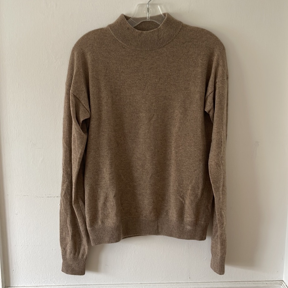 Jenni Kayne Cashmere Mock Neck Sweater, Small
